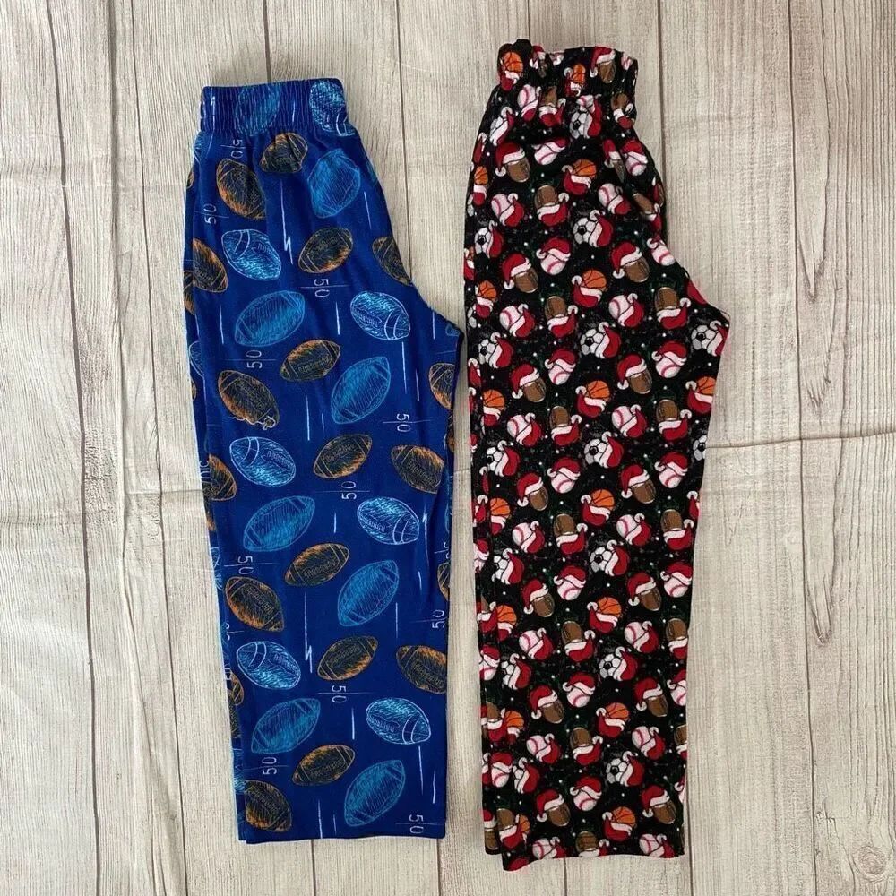 Cat & Jack & sleep on it 2 bundle youth boys S6/7 sporty pajama pants